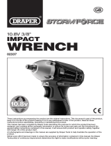Draper Storm Force 10.8V Power Interchange Impact Wrench, 3/8" Sq. Dr., 80Nm Handleiding