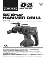 Draper D20 20V Brushless SDS+ Rotary Hammer Drill Handleiding
