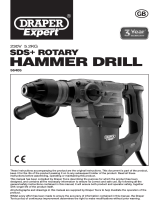 Draper SDS+ Rotary Hammer Drill, 1500W Handleiding