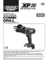 Draper XP20 20V Brushless Combi Drill - Bare Handleiding