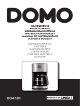 Domo Timer-Kaffeeautomat 1,8L, Edelstahl de handleiding