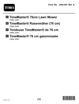 Toro 76 cm Timemaster Wide-Cutting Self-Propelled Lawn Mower 21810 Handleiding