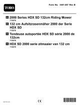 Toro 2000 Series HDX SD 132cm Riding Mower Handleiding