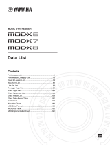 Yamaha MODX8 Data papier