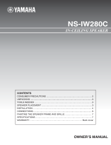 Yamaha NS-IW280C Handleiding