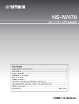 Yamaha NS-IW470 Handleiding