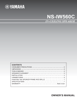 Yamaha NS-IW560C de handleiding