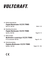 VOLTCRAFT VC276 TRMS Operating Instructions Manual