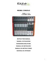 Ibiza 8-KANALS MUZIEKMENGPANEEL MET USB & BLUETOOTH (MX802) de handleiding