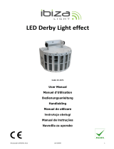 Ibiza Light & Sound EFFET DE LUMIERE LED DERBY A 8 CANAUX DMX (LED-DERBY) de handleiding