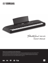 Yamaha DGX670 Portable Digital Piano de handleiding
