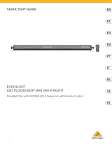 Behringer LED FLOODLIGHT BAR 240-8 RGB-R Snelstartgids