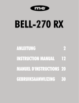 Me BELL-270-RX Handleiding