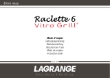 LAGRANGE Raclette 6 Vitro' Grill® de handleiding