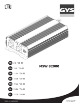 GYS MSW 82 000 - 24V / 2000W de handleiding