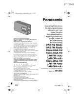Panasonic RF-D10 noire de handleiding