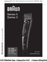Braun HC3050, HC5050, HC5050cb, Hair Clipper, Series 3, Series 5 Handleiding