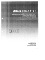 Yamaha RX-350 de handleiding