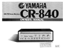 Yamaha CR-840 Handleiding