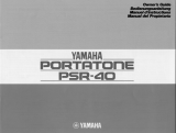 Yamaha PortaTone PSR-40 de handleiding