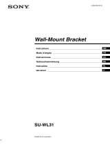 Sony SU-WL31 Instructions (SU-WL31 Wall-Mount Bracket) de handleiding