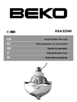 Beko HSA 32540 Handleiding