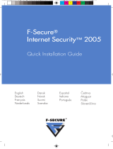 F-SECURE F-Secure Internet Security 2005 Handleiding