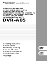 Pioneer DVR-A05 Handleiding