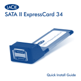 LaCie SATA II EXPRESSCARD 34 Handleiding