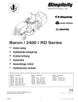 Simplicity Manufacturing 2400 Handleiding