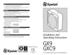 Xpelair GXC9 Handleiding