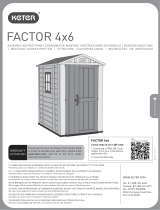 Keter Factor 4x6 Outdoor Storage Shed Handleiding