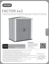 Keter Factor 6x3 Outdoor Storage Shed Handleiding