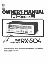 Rotel RX-504 de handleiding