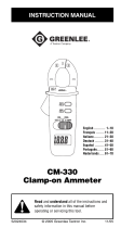 Greenlee CM-330 Clamp-on Ammeter (Europe) Handleiding