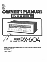 Rotel RX-604 de handleiding