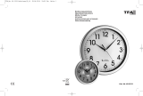 TFA Analogue Radio-Controlled Wall Clock with Backlight CORONA Handleiding