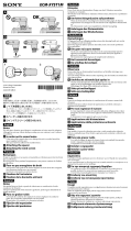 Sony ECMXYST1M Handleiding