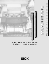 SICK FGS 300 to FGS 1800 Safety light curtain Handleiding