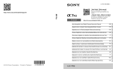 Sony ILCE-7RM2 Handleiding