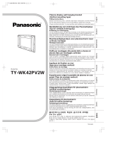 Panasonic TYWK42PV2W Handleiding