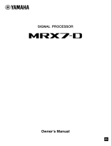 Yamaha MRX7-D de handleiding