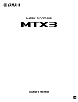 Yamaha MTX3 de handleiding
