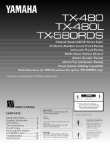 Yamaha TX480 Handleiding