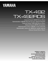 Yamaha TX-492 de handleiding