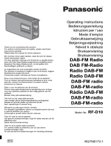 Panasonic RFD10EG Handleiding