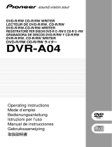 Pioneer DVR-A04 Handleiding
