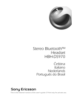 Sony Ericsson HBH-DS970 Handleiding