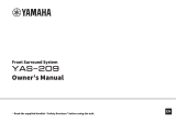 Yamaha Audio YAS-209BL Handleiding