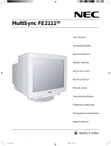 NEC MultiSync® FE2111SB Handleiding